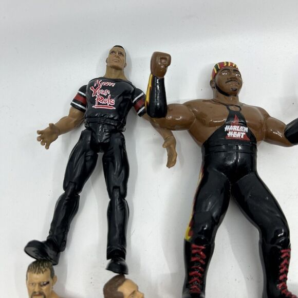 WWE WWF Booker T Action Figure Red Tights Jakks Pacific lot of 10 - Picture 7 of 13